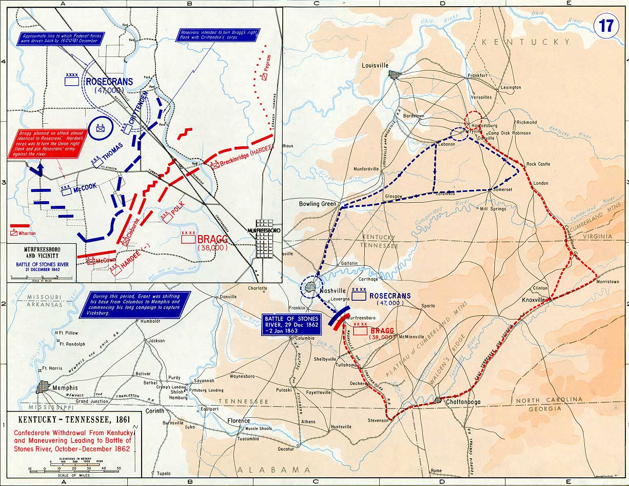 stones river map